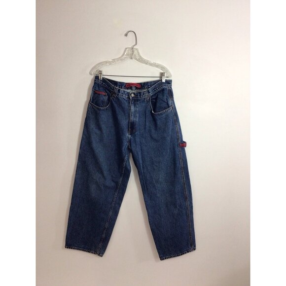 US Polo Assn Baggy Jeans Y2K Wide Leg Carpenter Denim Mens 36 X 30 - Picture 4 of 7